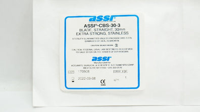 ASSI CBS-30-3 Blade, Straight, Extra Strong 30mm (x)