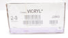 Ethicon J286G 2-0 Coated VICRYL Undyed Braided Ligapak 54inch - Box of 12