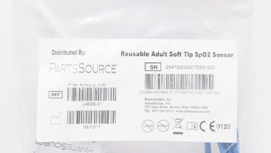 PartsSource U403S-91 Reusable Adult Soft Tip Sp02 Sensor