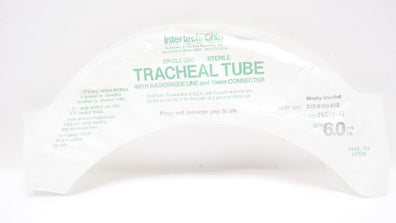 Intertech 225-6150-600 Tracheal Tube 60mm ID w/Radiopaque Line & 15mm Connector