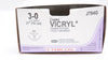 Ethicon J784G 3-0 Coated Vicryl, SH, 26mm 1/2c Taper, 27inch - Box of 8