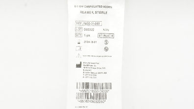 MedShape 1500-01-050 Reamer, Sterile,  Cannulated Acorn 5.0mm