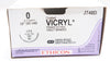 Ethicon J740D 0 Coated VICRYL CT-1 36mm 1/2c Taper 18inch - Box of 9