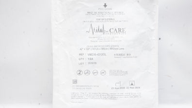 Vital CARE VMD30-4212GL Zeiss Microscope Drape w/Glass Lens 42inch x 120inch