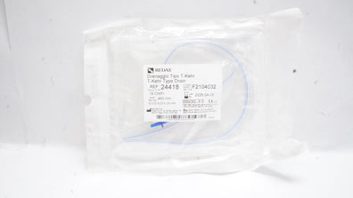 Redax 24418 Drenaggio Tipo T-Kehr Type Drain 18CH/Fr x 450mm, ID-OD 4.00-6.00mm