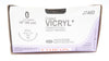 Ethicon J740D 0 Coated VICRYL Stre CT-1 36mm 1/2c Taper 18inch - Box of 12