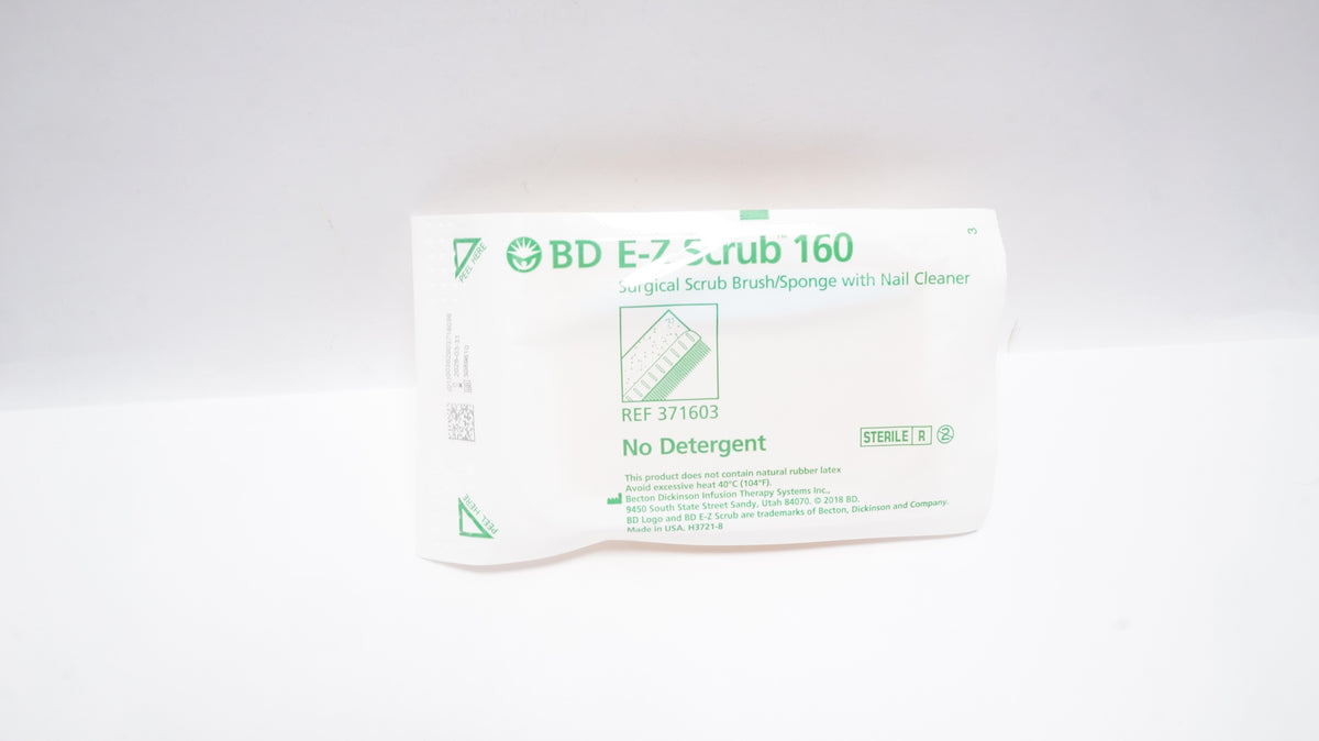 BD 371603 E-Z Scrub 160 Surgical Scrub Brush/Sponge with Nail
