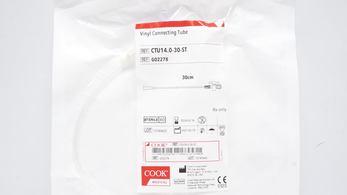 Cook Medical G02278 Vinyl Connecting Tube 30 cm (x) – Imedicsales