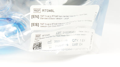 Fisher & Paykel RT046 Nivairo Non-Vented Hospital Full Face Mask, Size L