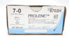Ethicon 8702H Prolene Polypropylene 7-0 BV-1 9.3mm 3/8c 24In - Box of 34