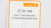 Smiths Medical D-100 Level 1 Normothermic IV Fluid Administration Set (x)