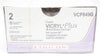 Ethicon VCP849G 2 COATED VICRYL PLUS UNDYED 27in. TP-1 65mm 1/2c Taper-Box of 12