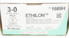 Ethicon 1669H 3-0 Ethilon PS-2 19mm 3/8c, Reverse Cutting,18inch (x) - Box of 36