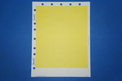EasyID 20-101Y Label Admission Easy ID Full Yellow Paper ~ Box of 1000