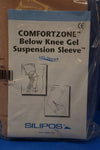 Silipos COMFORTZONE Below Knee Gel Suspension Sleeve, Size 2