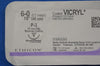 Ethicon J492 6-0 VICRYL, P-3 13mm 3/8c Reverse Cutting, Undyed Braided, 18