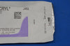 Ethicon J492 6-0 VICRYL, P-3 13mm 3/8c Reverse Cutting, Undyed Braided, 18