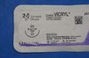 Ethicon J417 2-0 VICRYL, SH 26mm 1/2c Taper, Undyed Braided, 27