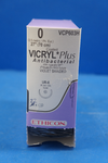 Ethicon VCP603H 0 VICRYL Plus, UR-6 26mm 5/8c Taper, Violet Braided, 27 - Box of 22