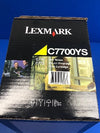 Lexmark C7700YS Yellow Return Program Print Cartridge For C770/C772