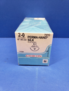 Ethicon 737G 2-0 PERMA-HAND SILK, X-1, 22mm 1/2c Reverse Cutting, 18in. (x) ~ Box  of 12