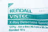 KENDALL 7318 Vistec X-Ray Detectable Sponges 12Ply - 4inch x 8inch