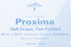 Medline DYNJP2411 Proxima Half Drape, Fan-Folded 40inch x 58inch