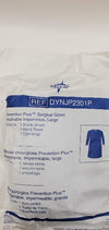 Medline DYNJP2301P - Prevention Plus Breathable Film Surgical G o w n, Large