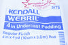 KENDALL 3175 WEBRIL Undercast Padding, Regular Finish 4in. x 4yd. ~ Pack of 12