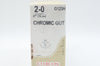 Ethicon G123H 2-0 CHROMIC GUT, SH, 26mm 1/2c Taper, 27inch (x) - Box of 36