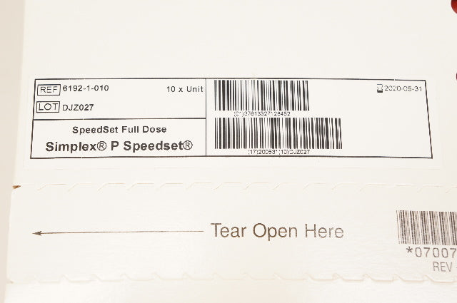 Stryker 6192-1-010 Simplex P SpeedSet Radiopaque Bone Cement - Box of ...