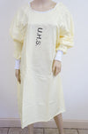 US Fabric ECONMPASS 46961-100 Protective Procedure Gown SafeCare Large Yellow