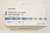 McKesson 16-SNT1C2705 Tuberculin Syringes W/Ndle 1cc, 27G x 1/2inch - Box of 100