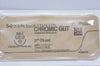 Ethicon U202 5-0 CHROMIC GUT, RB-1, 17mm 1/2c Taperpoint, 27inch