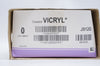Ethicon J912G 0 VICRYL, Undyed Braided, 18inch (x) - Box of 11