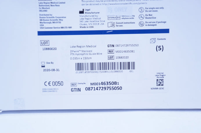 Lake Region Medical M00146350B1 ZIPwire Hydrophilic GuideWire