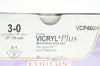 Ethicon VCP460H 3-0 VICRYL Plus X-1 22mm 1/2c  27inch - Box of 36