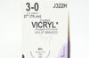 Ethicon J322H 3-0 VICRYL MH 36mm 1/2c Taper 27 inch (x) - Box of 36