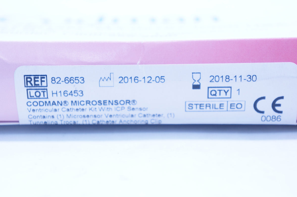 Codman 82-6653 MicroSensor Ventricular Catheter Kit With ICP Sensor (x ...