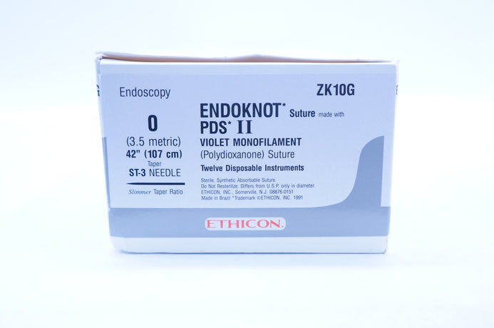 Ethicon ZK10G Endoknot 0 PDS II ST-3, 107cm Taper, 42inch Ethicon ZK10G Endoknot 0 PDS II ST-3, 107cm Taper, 42inch