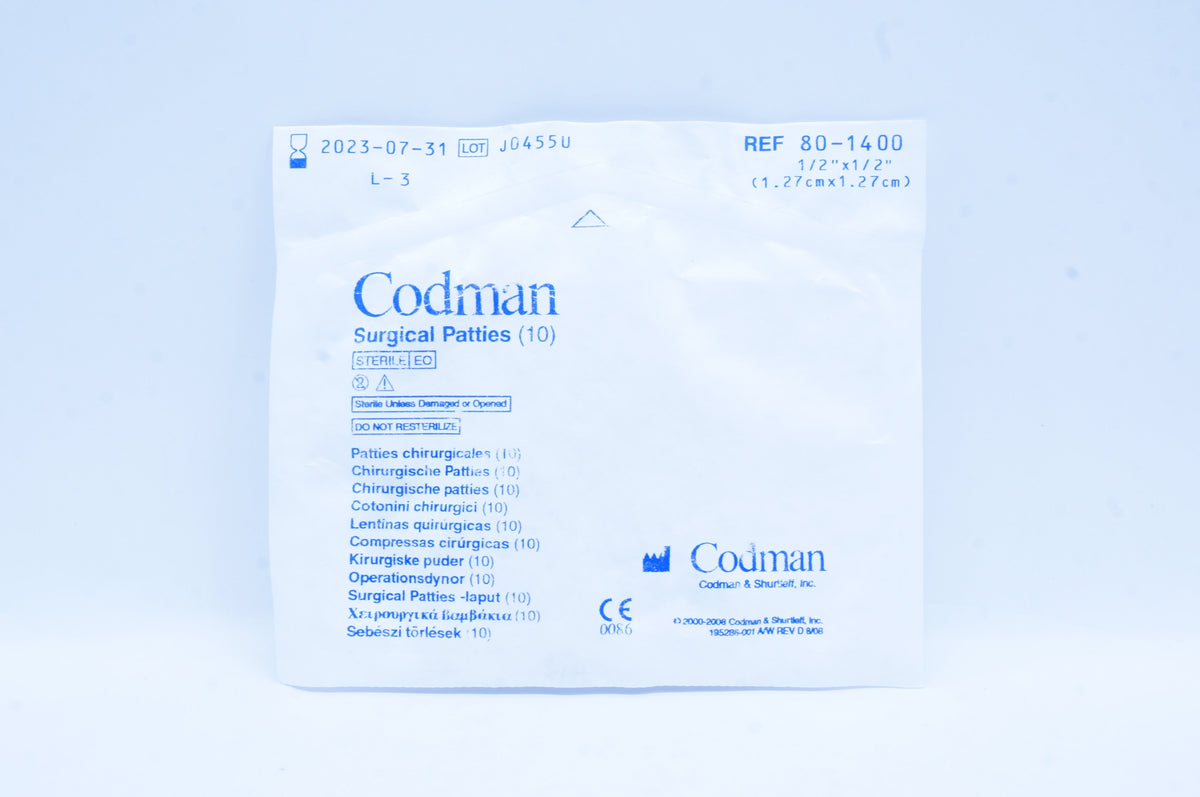 Codman 80-1400 Surgical Patties 1/2 inch x 1/2 inch – Imedicsales