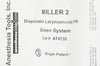 Anesthesia Tools AT4732 Disposable Laryngoscope Blade Green System, Miller 2