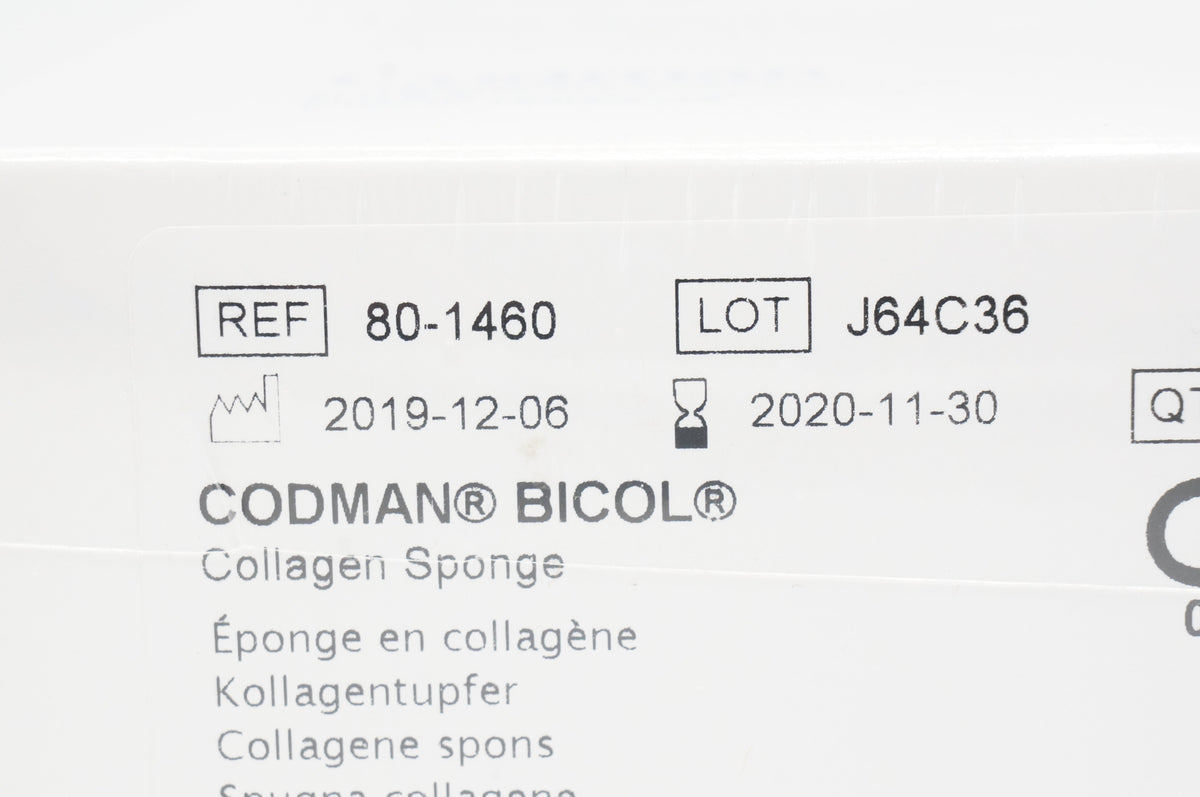 Codman 80-1460 Bicol Collagen Sponge - Box of 10 (x) – Imedicsales