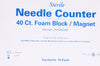 Medline DYNJNC40F Ndle Counter 40 Ct. Foam Block/Magnet - Box of 16