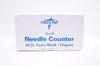 Medline DYNJNC40F Ndle Counter 40 Ct. Foam Block/Magnet - Box of 16