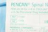 B. Braun 333881 Pencan Spinal Needle Tray 24 Ga. x 4inch