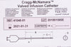 Micro Therapeutics 41048-01 Thrombus Cragg-McNamara Valved Infusion Cath.65cm(x)