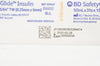 BD 328447 SafetyGlide Insulin Syringe 1/2mL, 31G x 15/64inch TW