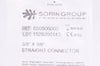 Sorin Group 050506000 Straight Connector 3/8 x 3/8inch (x)