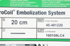 Terumo 45-481220 Azur Peripheral Coil System Detachable 18, 12mm x 20cm (x)